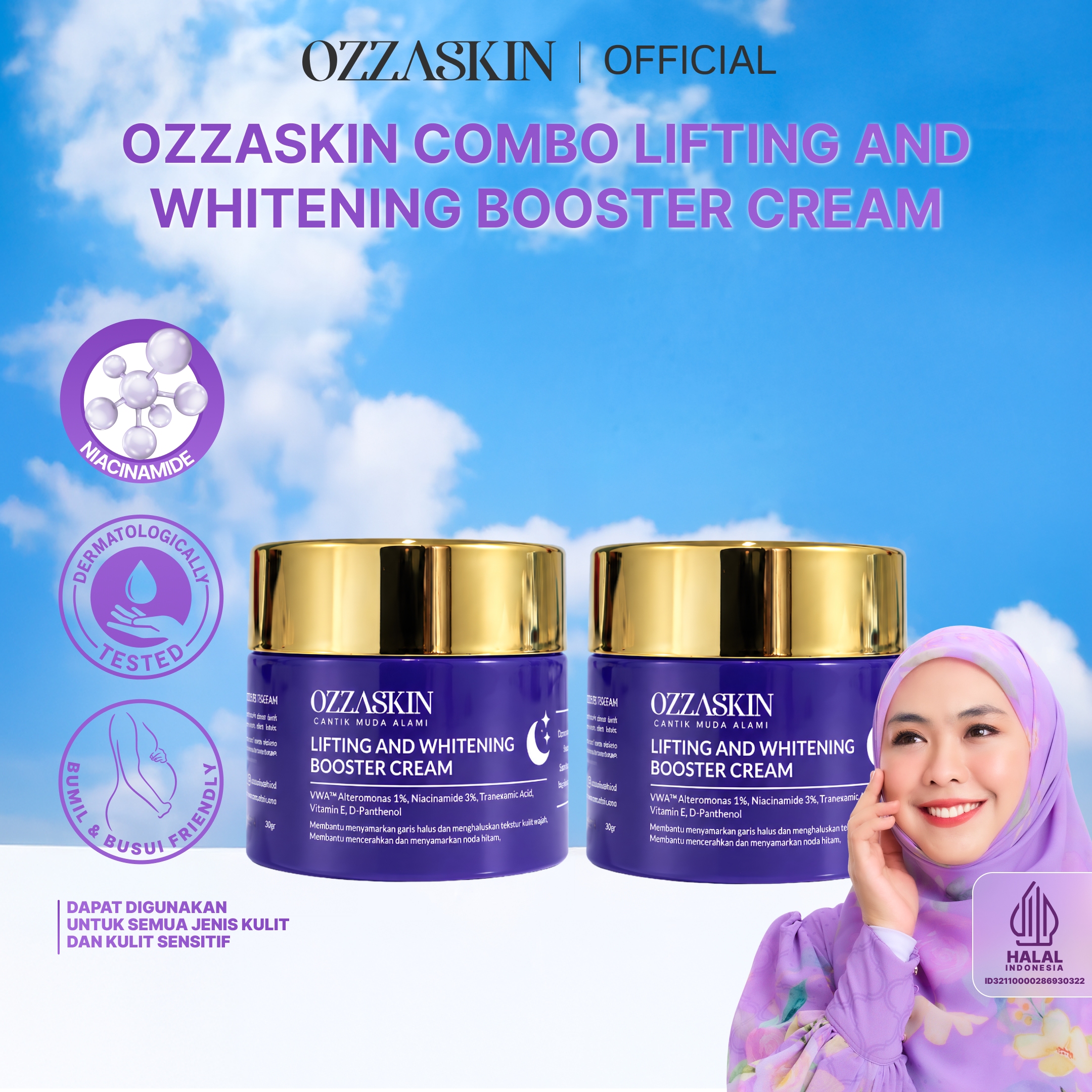 Ozzaskin Lifting & Whitening Booster Cream foto 3