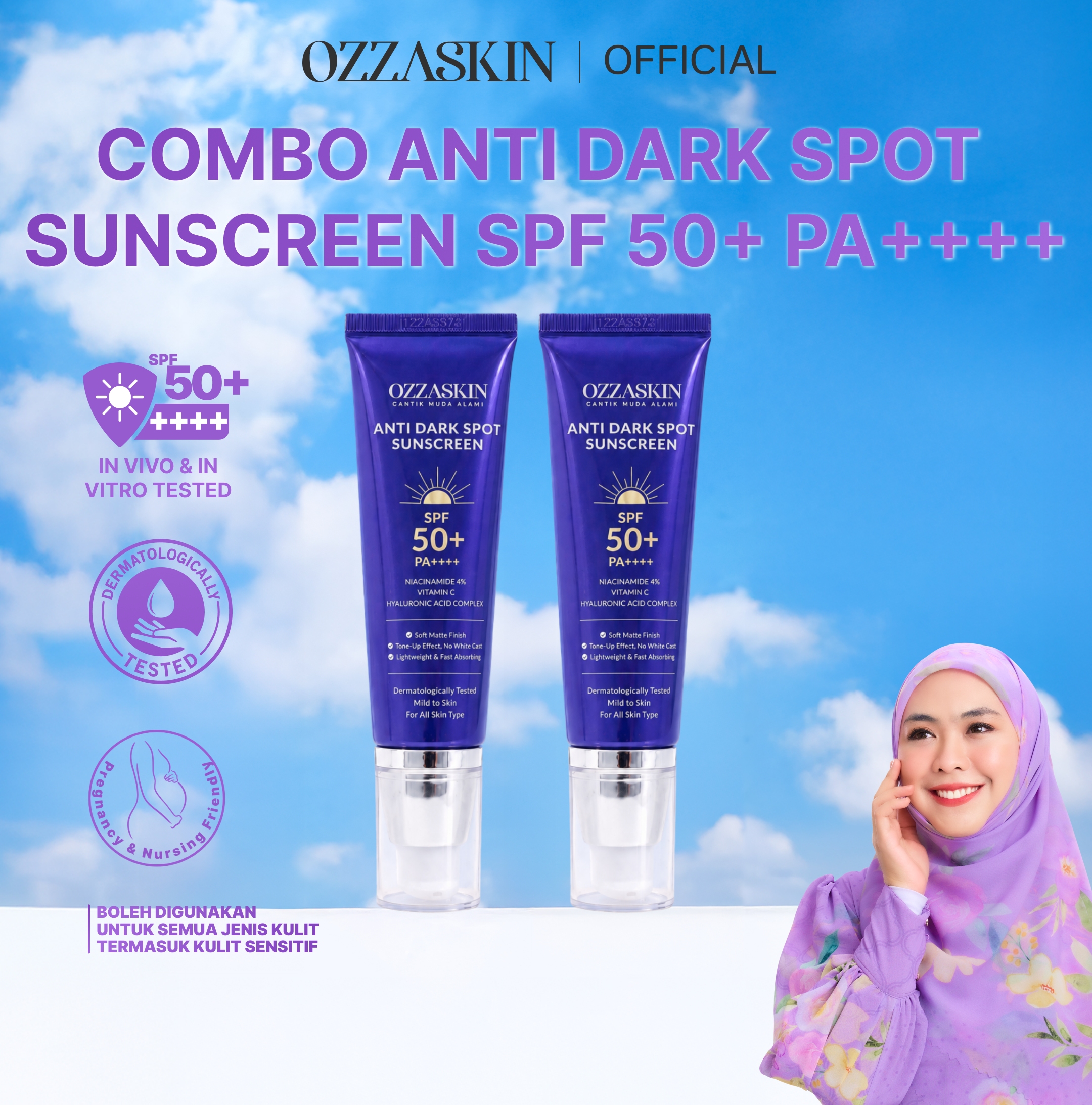 Ozzaskin Anti Dark Spot Sunscreen SPF50+ PA++++ foto 4