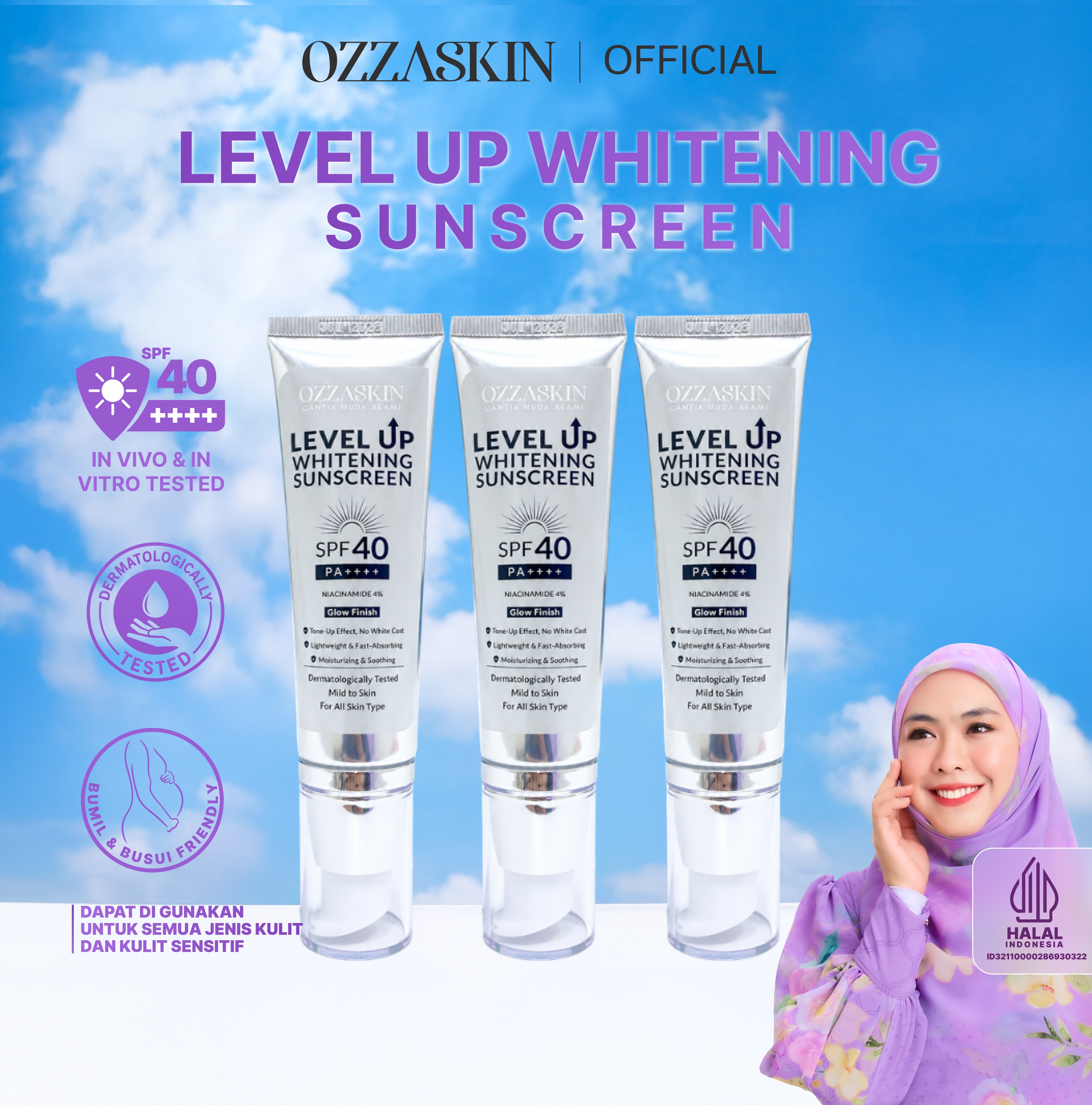 Ozzaskin Level Up Whitening Sunscreen foto 1