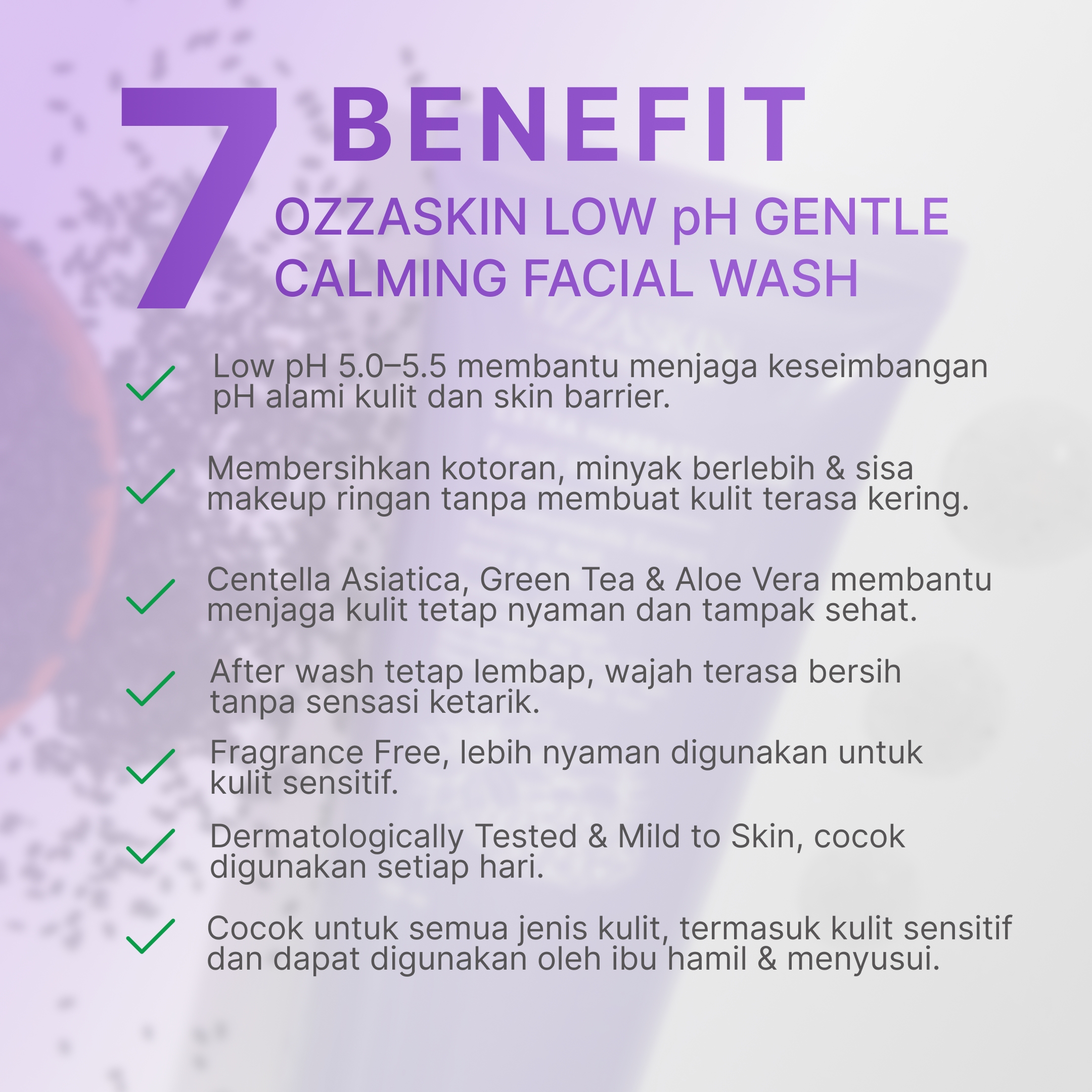 Ozzaskin Glow Pure Habbats Facial Wash 100ml