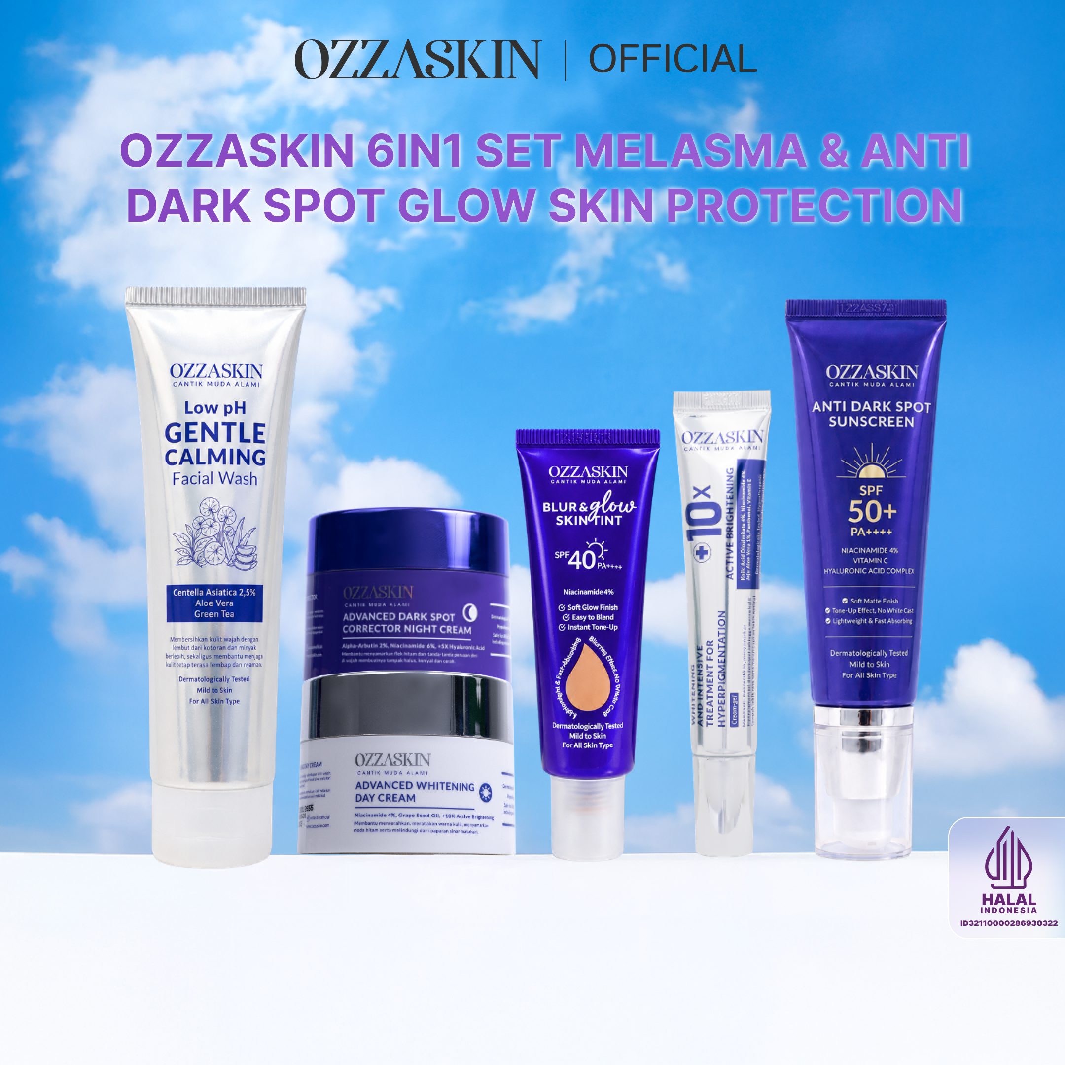 Ozzaskin 6in1 Melasma & Anti Dark Spot Glow Skin By Oki Setiana Dewi