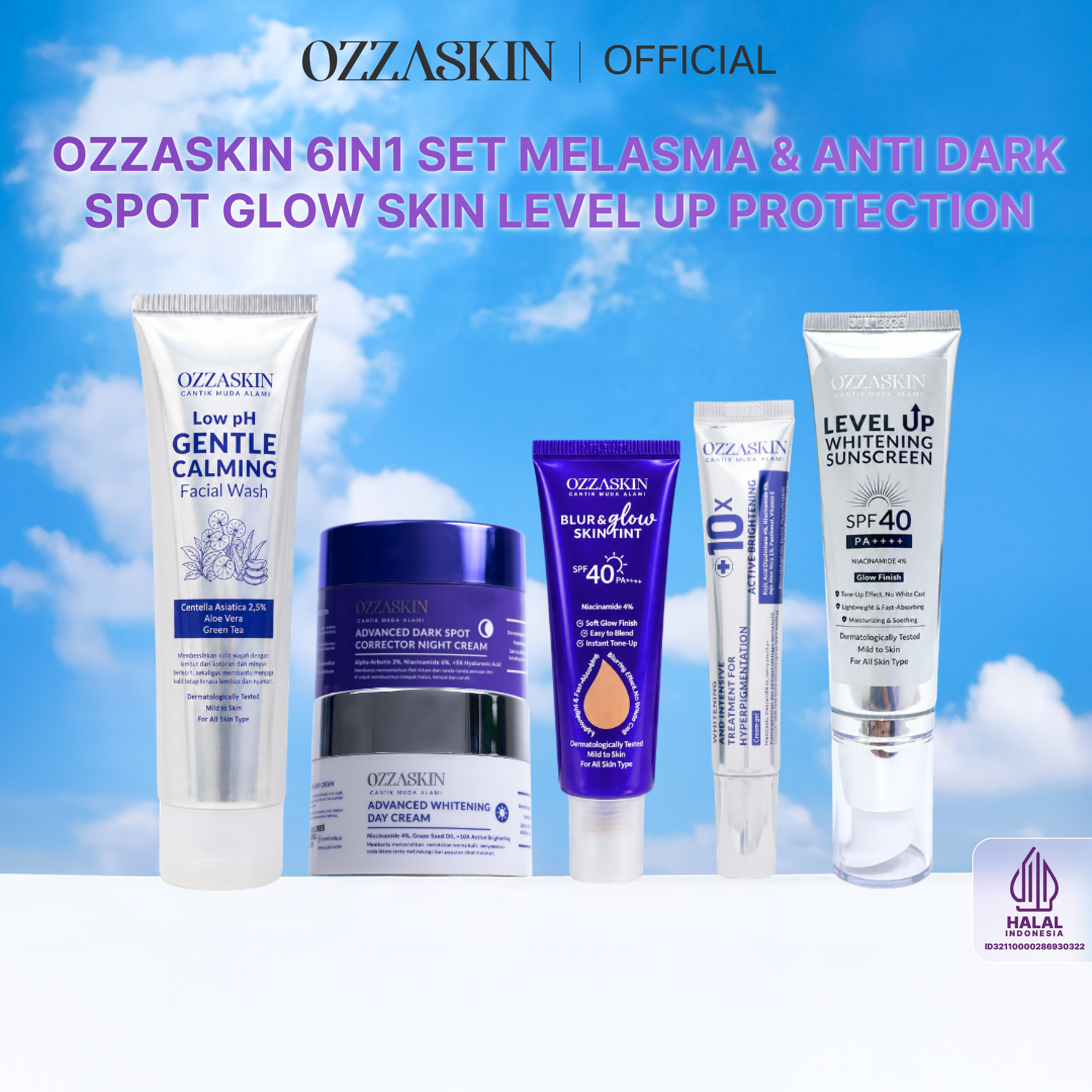 Ozzaskin 6in1 Melasma & Anti Dark Spot Glow Skin By Oki Setiana Dewi